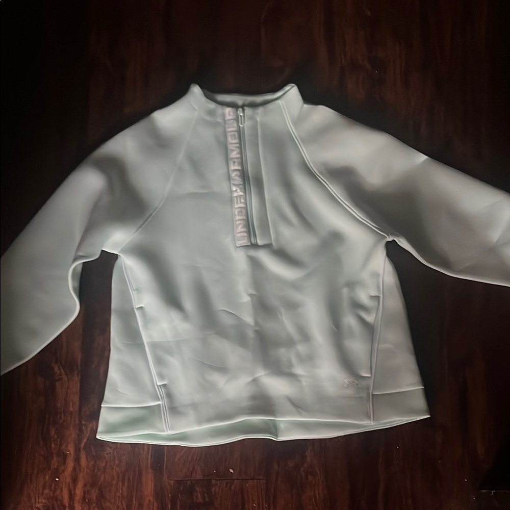 Under Armour Light Gray Quarter-Zip Pullover